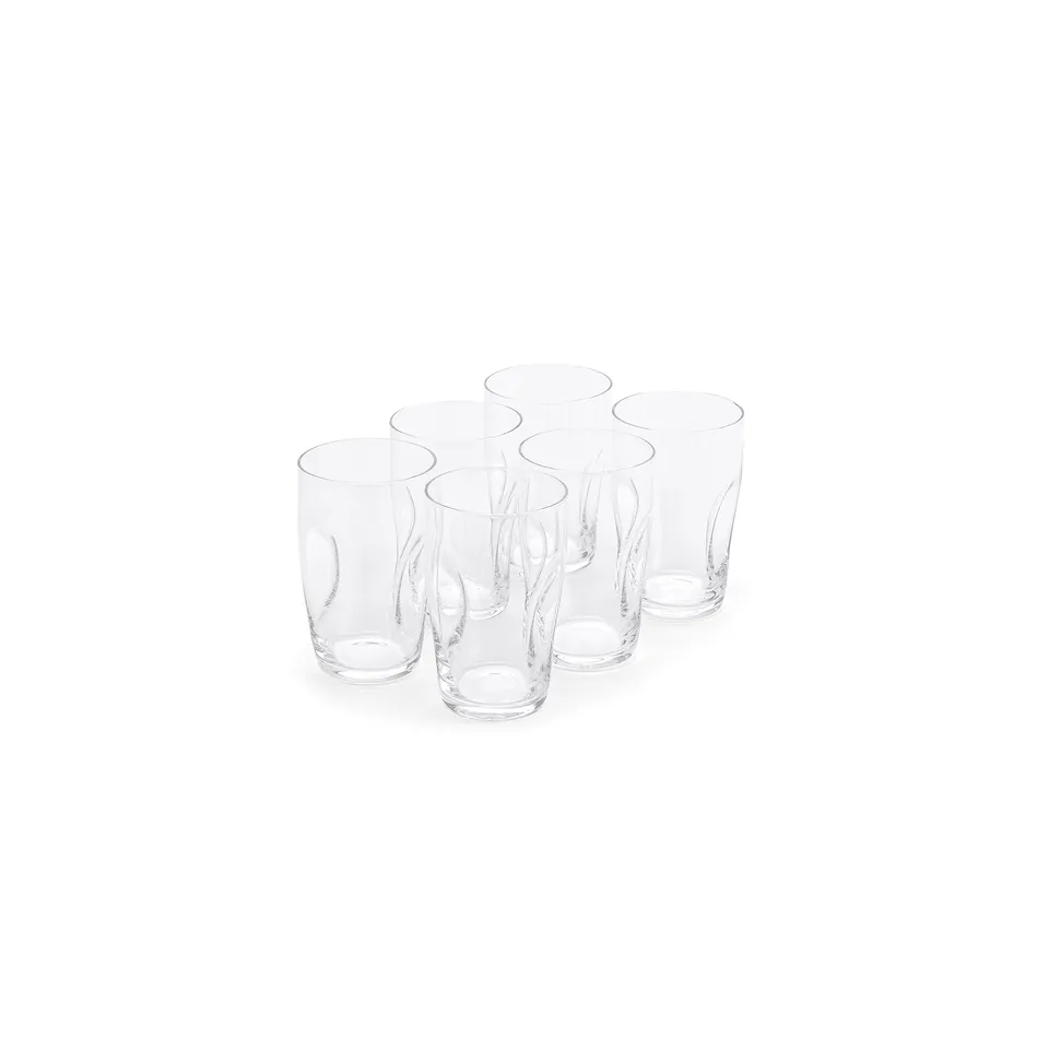 gabriel-glas-becher-gold-edition-125-ml-serie-aqua-6er-mundgeblasene-trinkbecher image 1