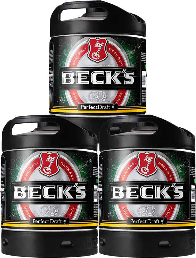 perfectdraft-beck-s-pils-3x-6-liter-mehrweg-fassbier-paket image 1