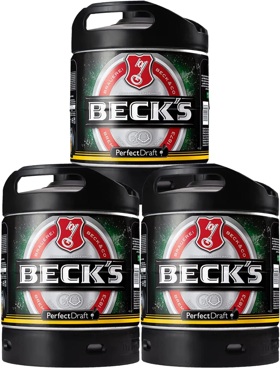 perfectdraft-beck-s-pils-3x-6-liter-mehrweg-fassbier-paket image 1