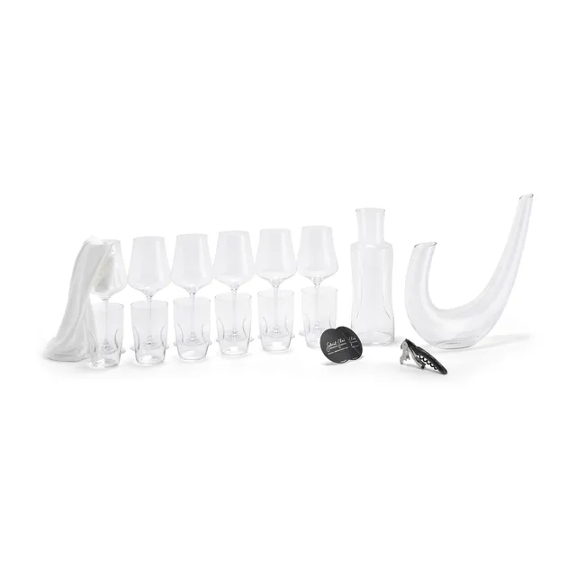 gabriel-glas-komplett-set-standart-6-gl-ser-decanter-alpha-6-aqua-becher-quetsch image 1