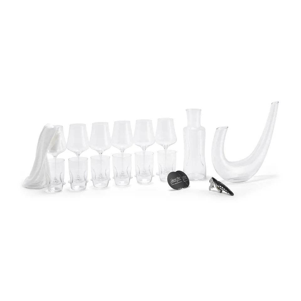 gabriel-glas-komplett-set-standart-6-gl-ser-decanter-alpha-6-aqua-becher-quetsch image 1