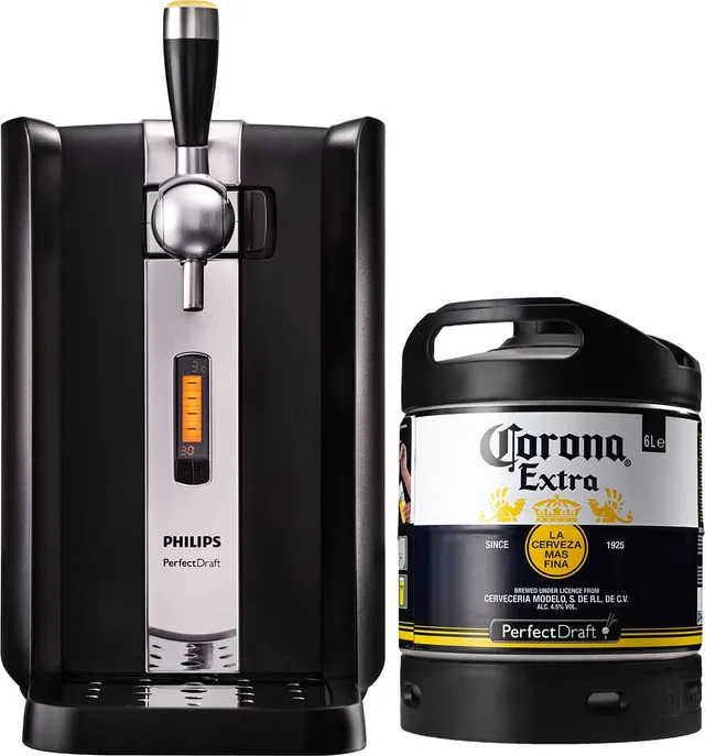 perfectdraft-hd-3720-26-zapfanlage-mit-6l-corona-extra-fass-3-c-30-tage-frisch-i image 1