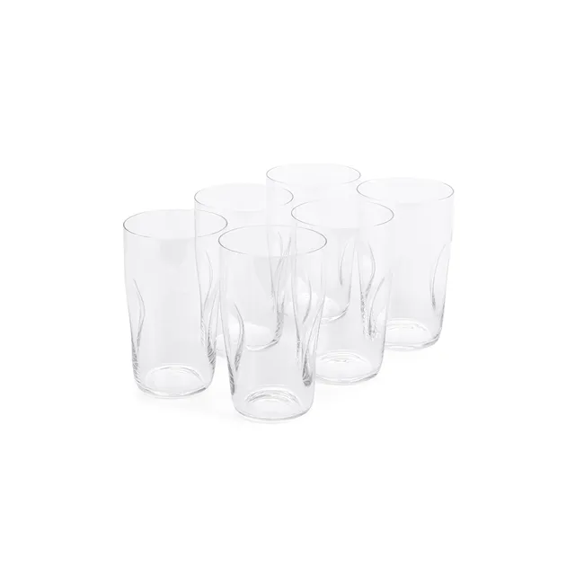 gabriel-glas-aqua-quetsch-glas-becher-gold-edition-400-ml-6er-set-mundgeblasen-s image 1