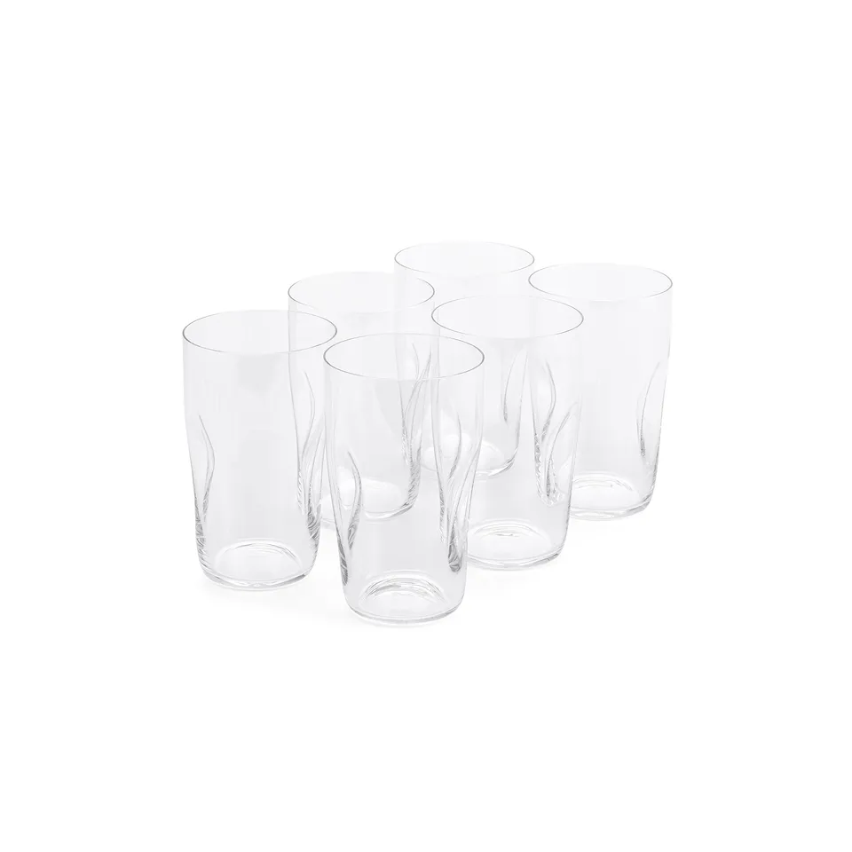 gabriel-glas-aqua-quetsch-glas-becher-gold-edition-400-ml-6er-set-mundgeblasen-s image 1